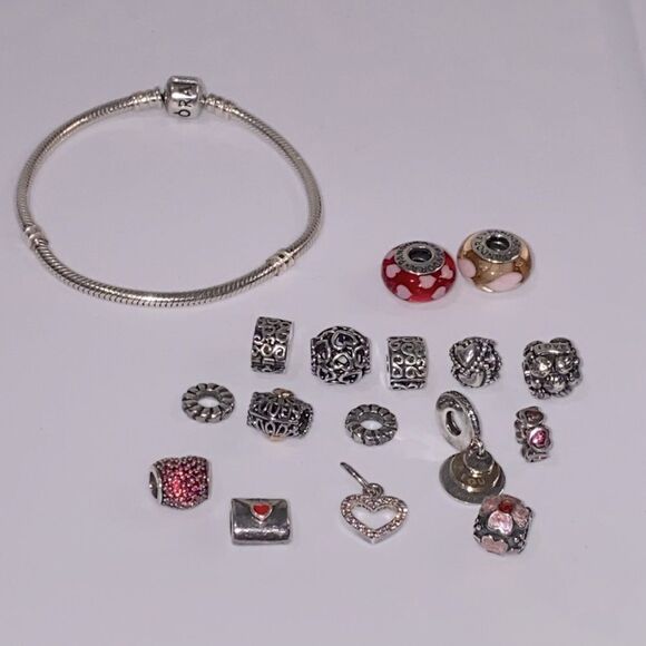 Pandora Moments Barrel Clasp Snake Chain Bracelet 925 Silver - Picture 8 of 12